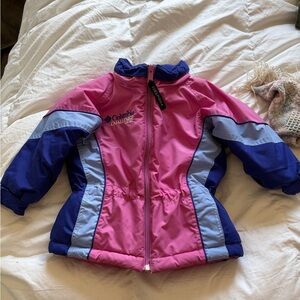 Columbia Vibrant Pink and Blue Kids' Jacket